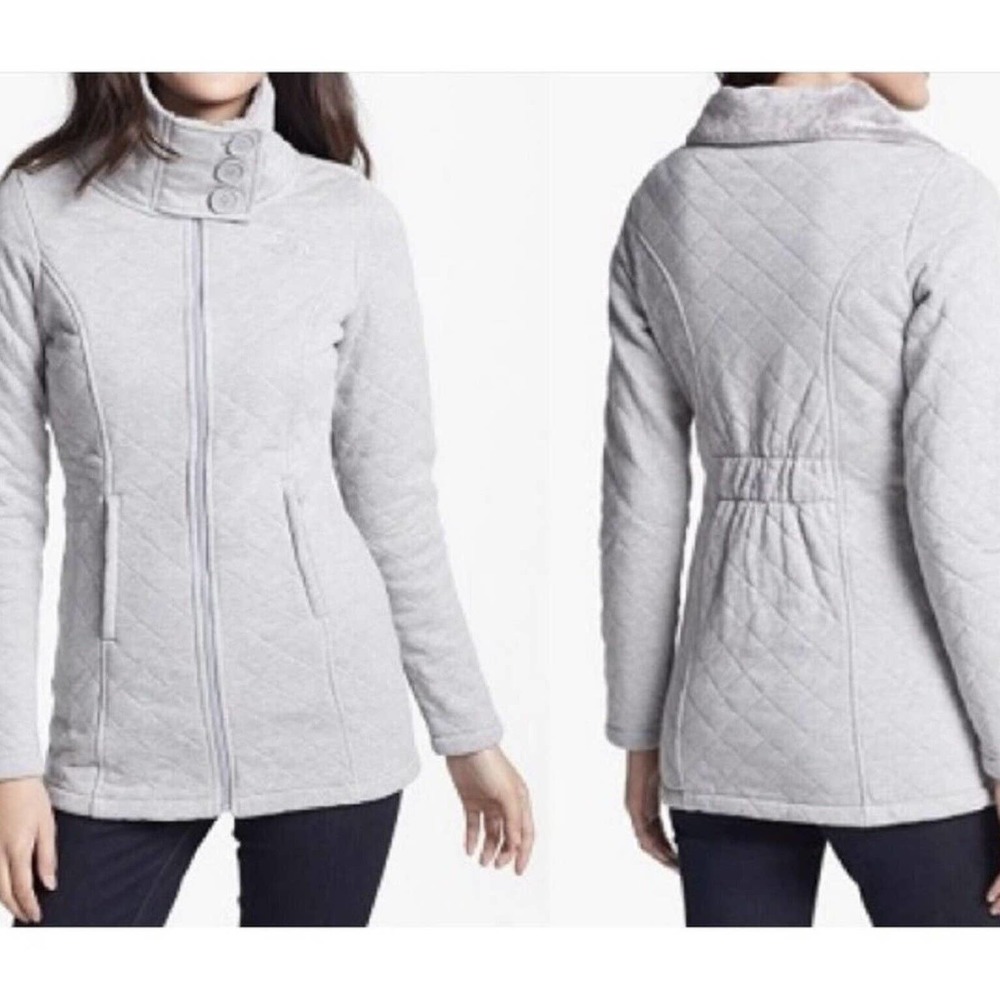 The North Face Gray Quilted Caroluna Jacket Size XL